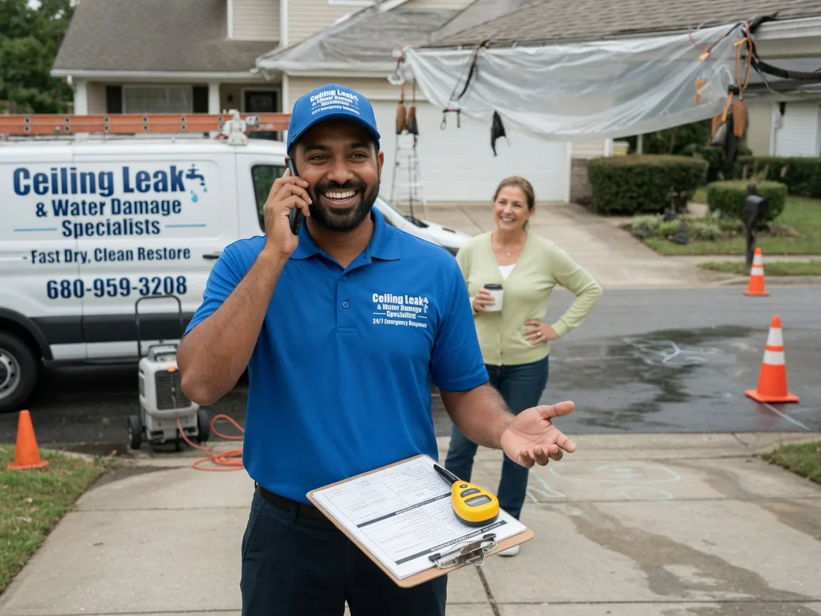 Ceiling Leak Cleanup Martinsburg, IA FAQs